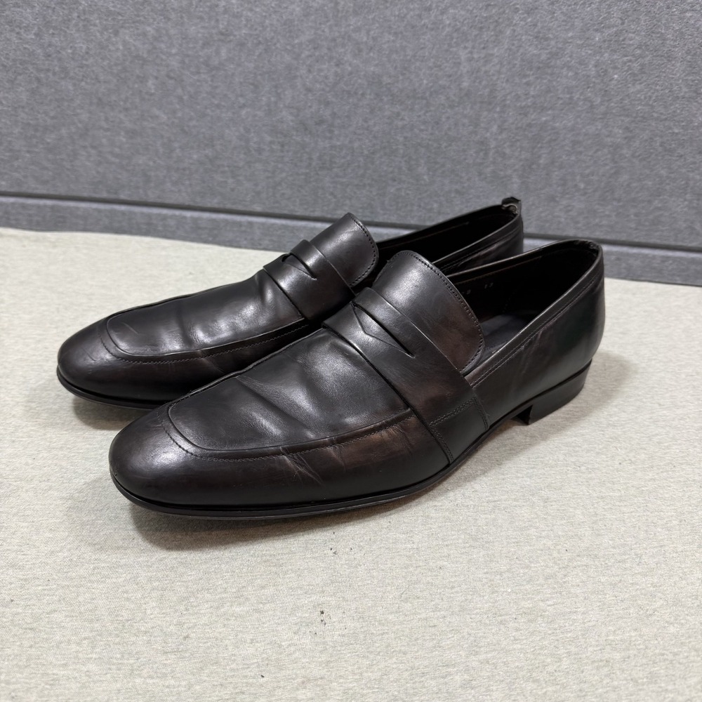 To Boot New York Penny Loafers Mens 13 Black Good Condition‎ Italian Leather